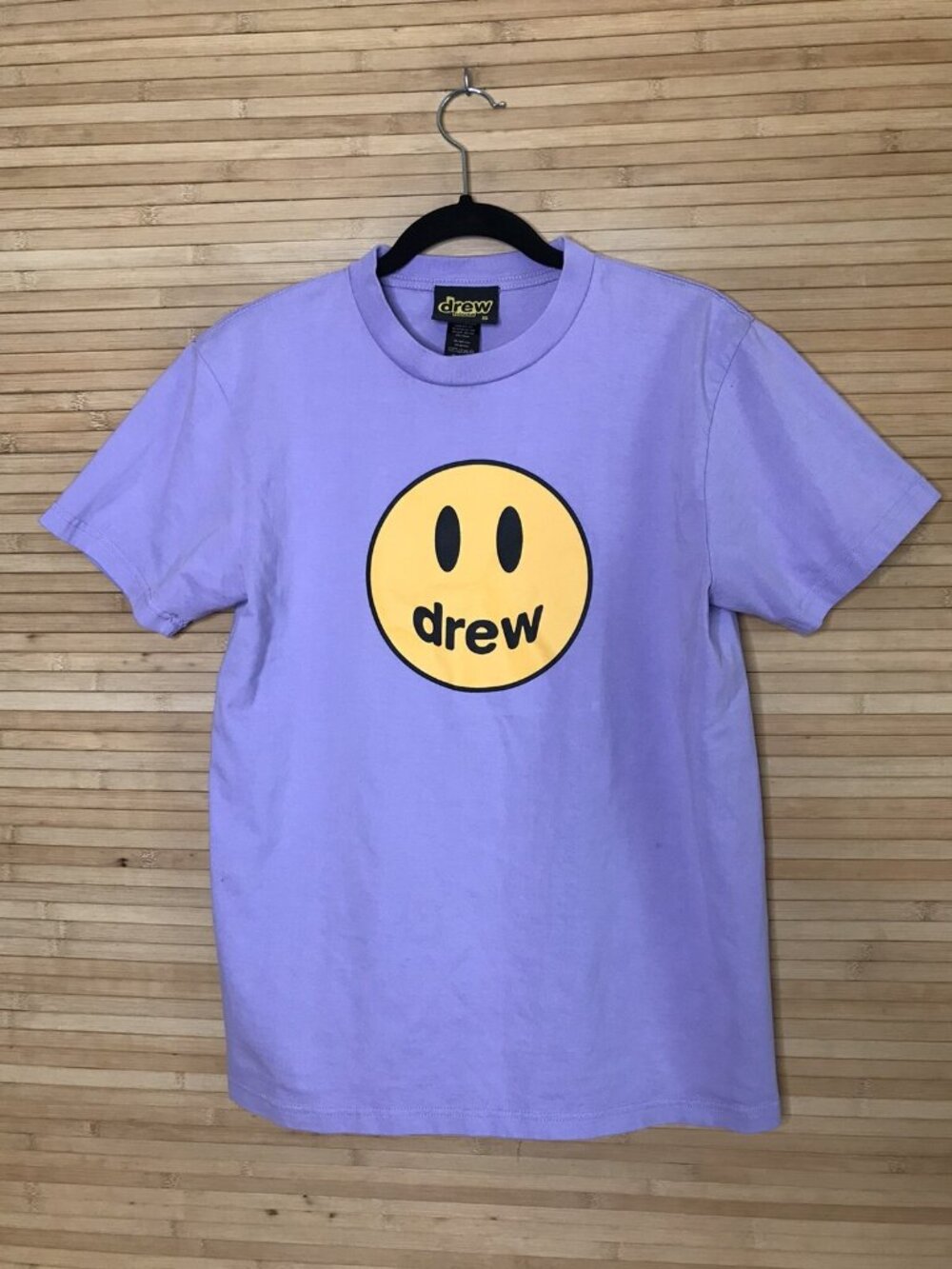 Drew House Lavender T-shirt sz S Small Authentic Justin Bieber Crew